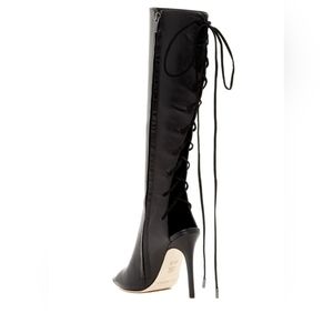 Via Spiga Teriza tall back lace up boot 7.5 38